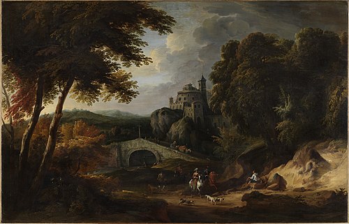 Paysage avec pont, 1700, Jasper Broers