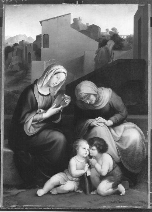 Maria und Elisabeth mit Jesus und Johannes, 1845, Franz von Rohden