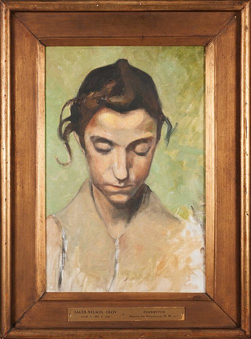 A Girl's Head I, , Olof Sager-Nelson