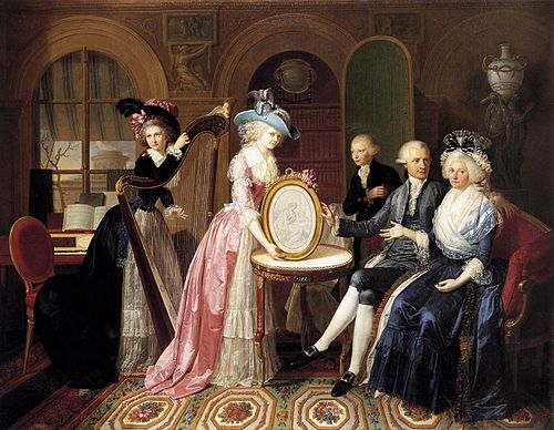 Portret van de familie Villers, 1790, Jean-Bernard Duvivier