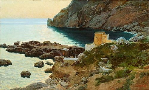Marina Piccola de Capri, 1898, Ángel Andrade