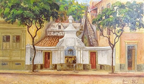 Chafariz do antigo cais da Glória, 1920, A. Correa Costa