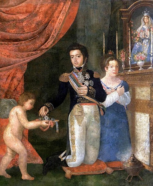 Casamento de Pedro e Leopoldina (alegoria), 1820, Domingos Clementino