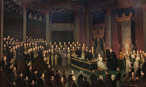 Princess Isabel's Constitutional Oath, 1861, Federico Tirone