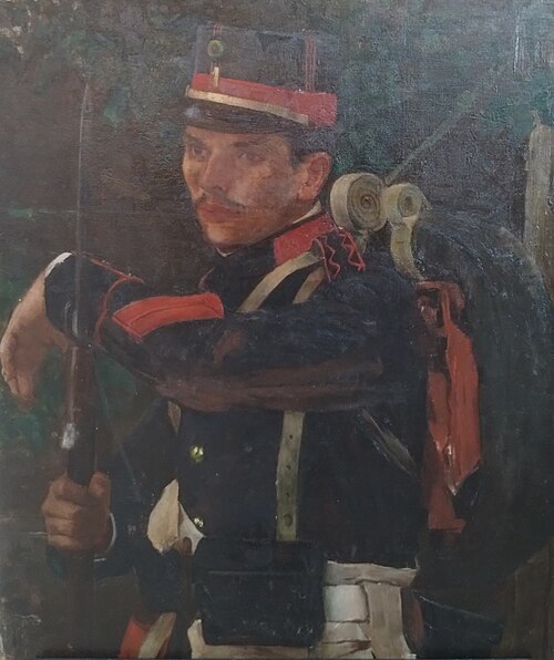 Soldado equipado, 1895, Maria Emília Campos