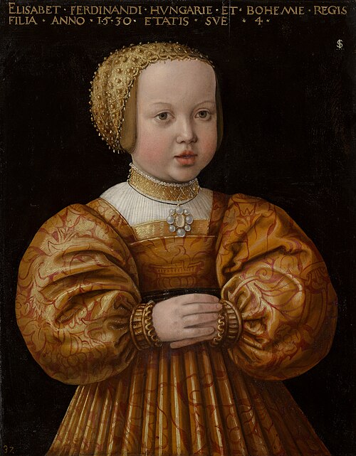 Portrait of Elizabeth of Austria (1526–1545), 1530, Jakob Seisenegger