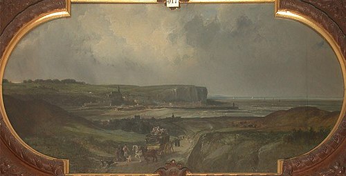 Vue du Tréport, 1873, Jules Noël