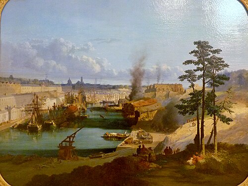 Le Port de Brest, 1849, Jules Noël