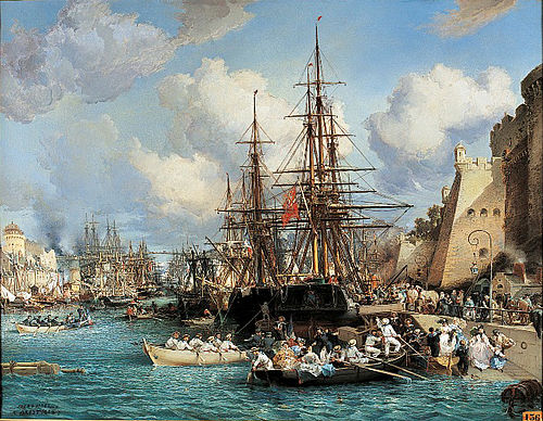 Le Port de Brest en 1864, 1864, Jules Noël