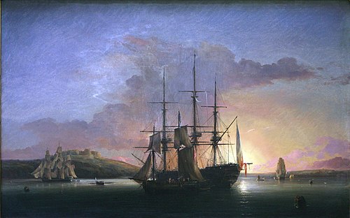 Voiliers à l'aube en rade de Brest, , Jules Noël