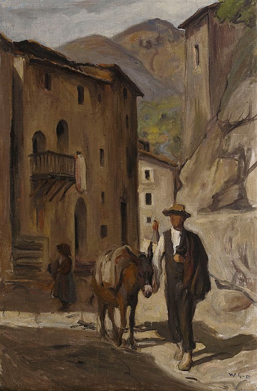 Street View from Italy, 1904, Vilho Sjostrom