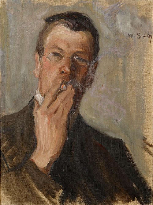 Portrait of the Artist Ali Munsterhjelm, 1907, Vilho Sjostrom