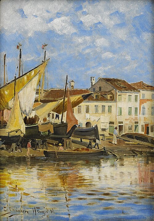From the outskirts of Venice, 1881, Carl Skånberg