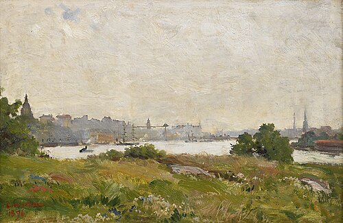View of Stockholm, 1876, Carl Skånberg