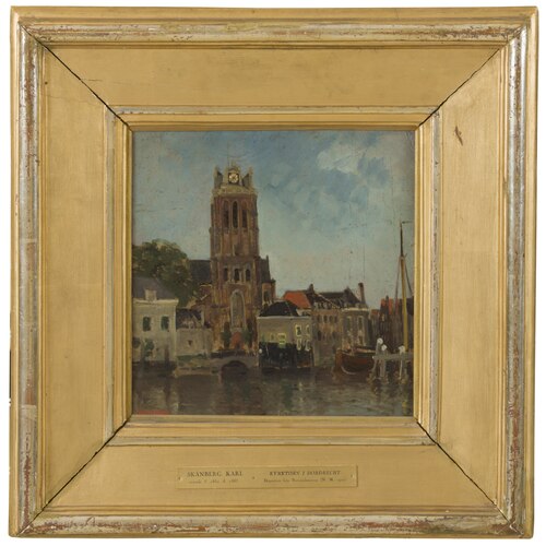 The Church Tower, Dordrecht, 1875, Carl Skånberg