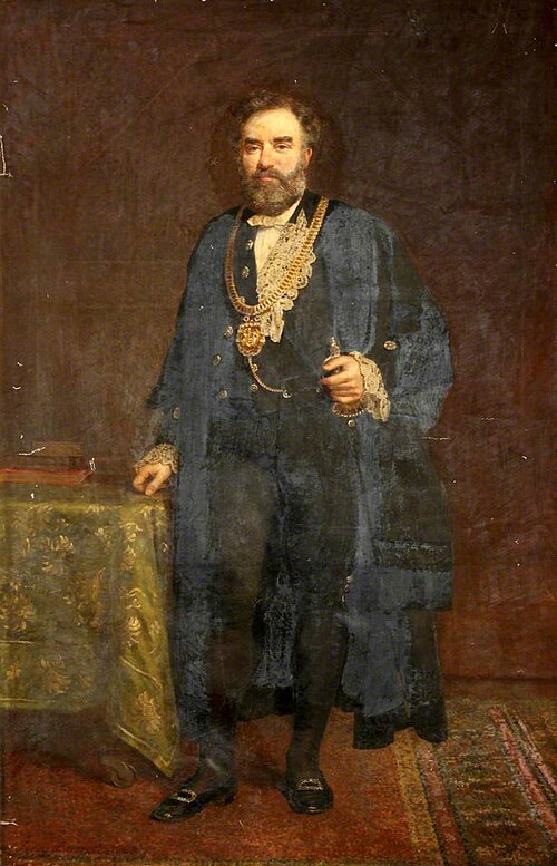 John Hughes (1830–1895), Mayor of Liverpool, 1883, Jerry Barrett