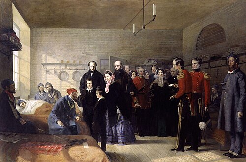 Queen Victoria's First Visit to her Wounded Soldiers, 1856, Jerry Barrett