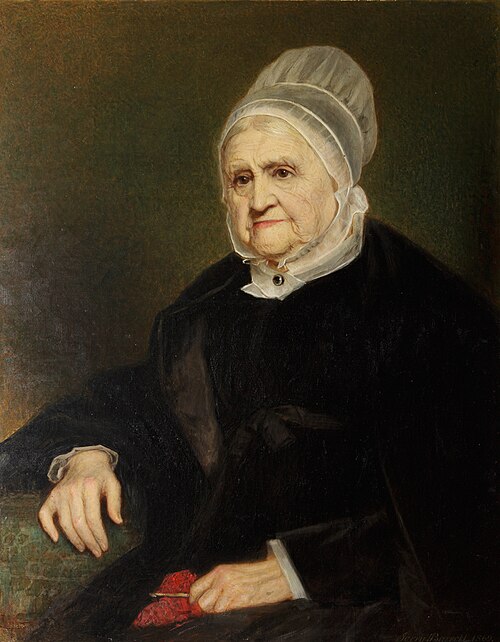 Ann Fell, Mrs William Miller Christy (1783 -1871), in Quaker Dress, 1869, Jerry Barrett