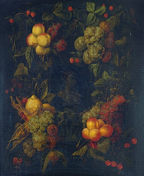 Fruit Garland Encircling a Relief, , Joris van Son