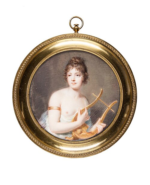 Woman with a lyre, Sapfo, , Lorentz Svensson Sparrgren