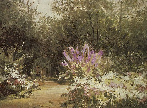 Alley in Abramtsevo, 1917, Apollinaire Vasnetsov