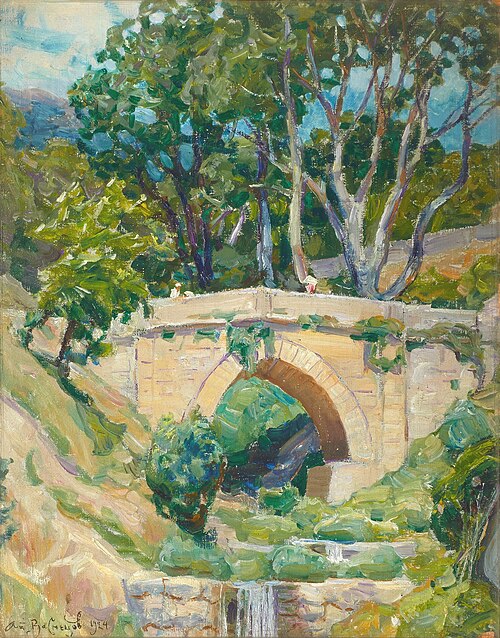 Crimea. Bridge in Koreiz, 1924, Apollinaire Vasnetsov