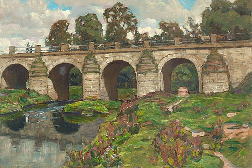 Palace Bridge over the Yauza River. Lefortovo, , Apollinaire Vasnetsov