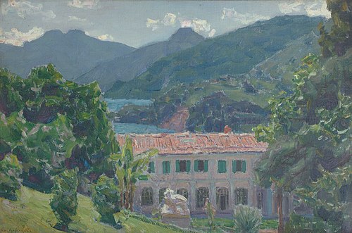 On Lake Como. Hotel. Villa Serbilloni. Italy, 1912, Apollinaire Vasnetsov