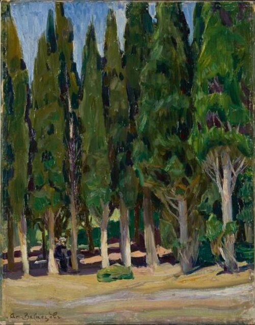 Cypresses, 1906, Apollinaire Vasnetsov