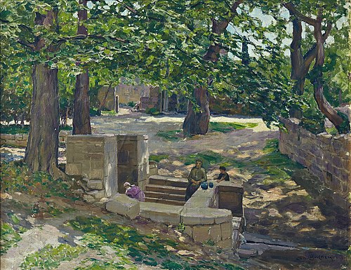 Bakhchisaray. By the well, 1925, Apollinaire Vasnetsov