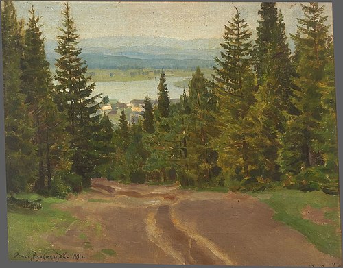 A road to the Blagodat mountain, 1891, Apollinaire Vasnetsov