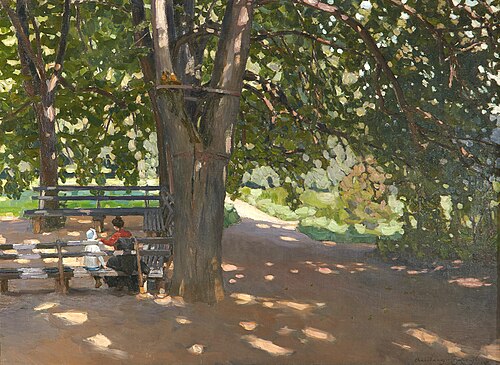 In the shade of lime trees, 1907, Apollinaire Vasnetsov
