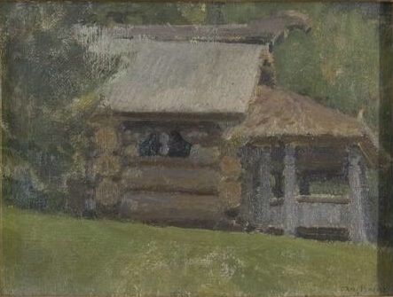 Abramtsevo. A hut on chicken legs, , Apollinaire Vasnetsov