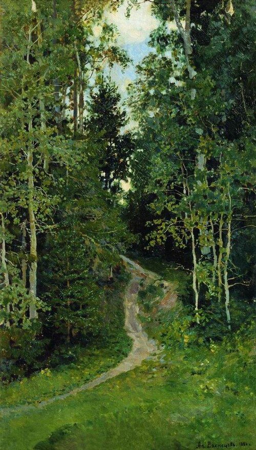 Aspens. Abramtsevo, 1886, Apollinaire Vasnetsov