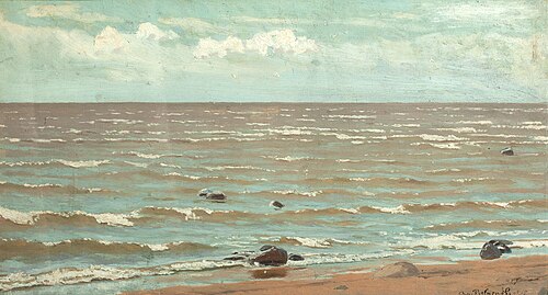 Gulf shore. Terijoki, 1881, Apollinaire Vasnetsov