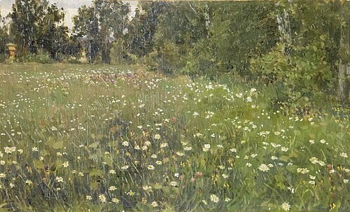 Flowering meadow, , Apollinaire Vasnetsov