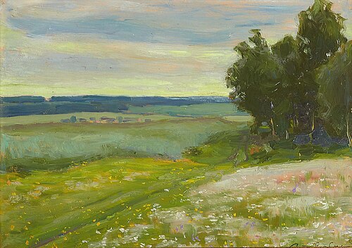 Evening field, , Apollinaire Vasnetsov