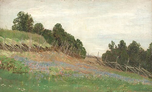 Finland. In a field, 1881, Apollinaire Vasnetsov