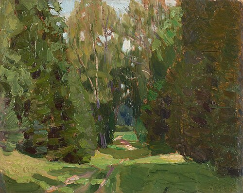 Forest alley, 1908, Apollinaire Vasnetsov