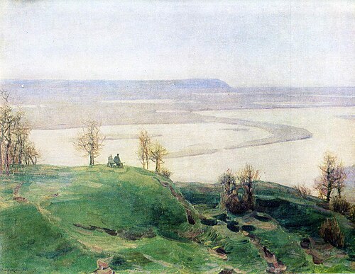 Spring morning over the Dnieper, 1916, Apollinaire Vasnetsov