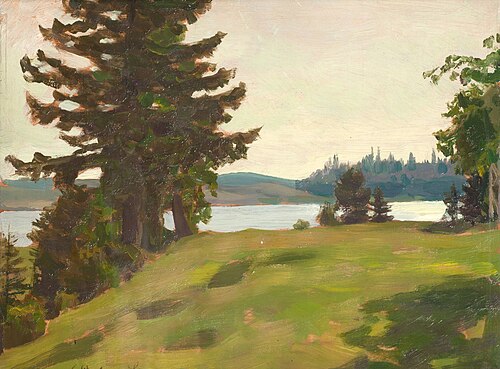 Lake Valdayskoye, 1901, Apollinaire Vasnetsov