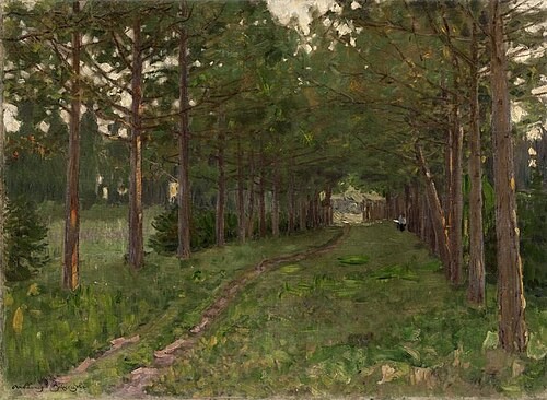 Pine alley, , Apollinaire Vasnetsov