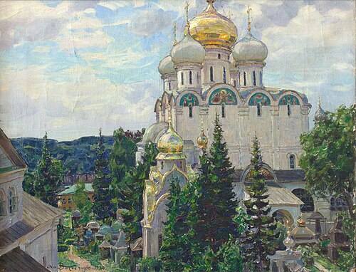 Novodevichy cathedral, 1926, Apollinaire Vasnetsov