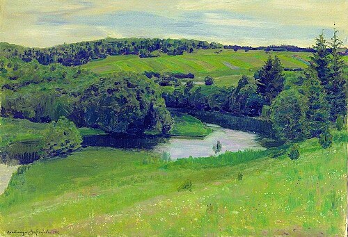 Northern landscape, 1902, Apollinaire Vasnetsov