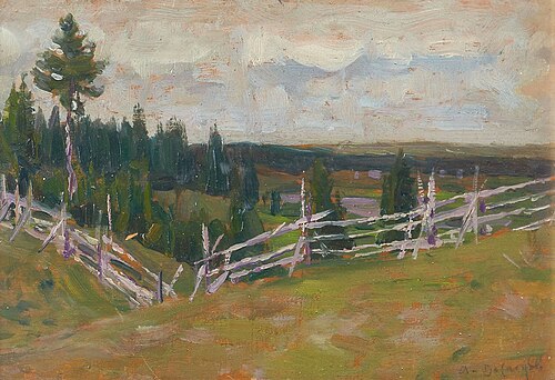 Mukhino village, 1900, Apollinaire Vasnetsov