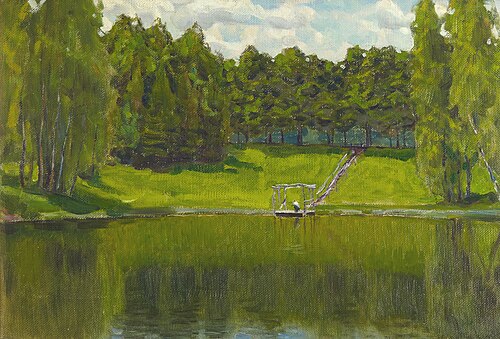 Пруд. Село Узкое, 1924, Apollinaire Vasnetsov