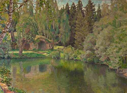 pond catacombs, 1950, Apollinaire Vasnetsov