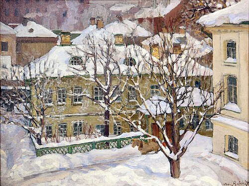 Moscow winter, 1910, Apollinaire Vasnetsov