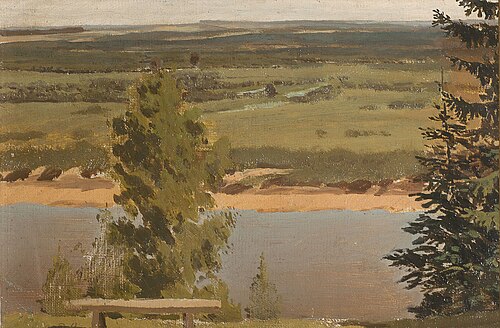 Horizons over the river. Krasnoye village, 1878, Apollinaire Vasnetsov