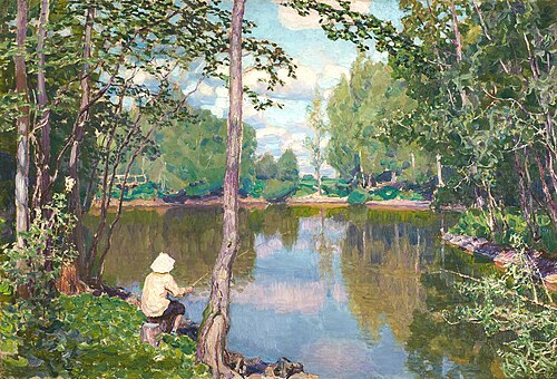 Demyanovo. Tsar's pond, 1915, Apollinaire Vasnetsov